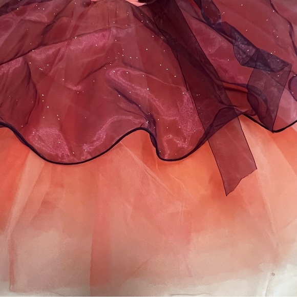 Revolution Girl’s Dance Costume Recital Dress Tulle Pink Purple Large Child - Picture 12 of 14